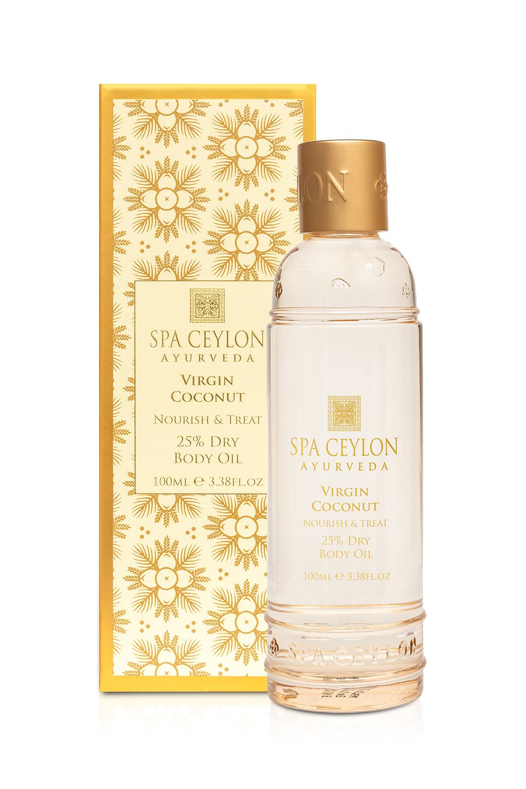 Spa Ceylon Virgin Coconut - Nourish & Treat - 25 Percent Dry Body Oil -100ml