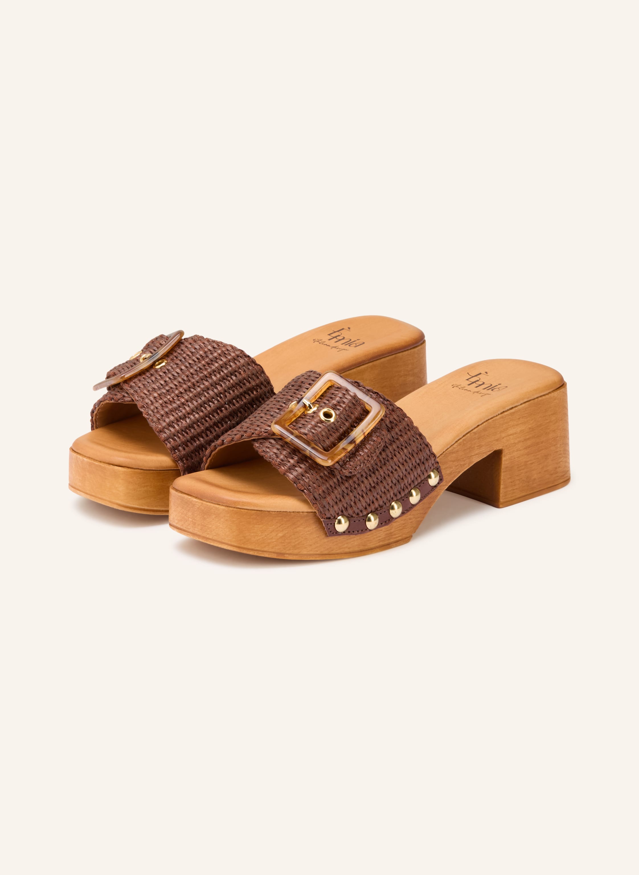 È MIA Plateau-Mules mit Nieten