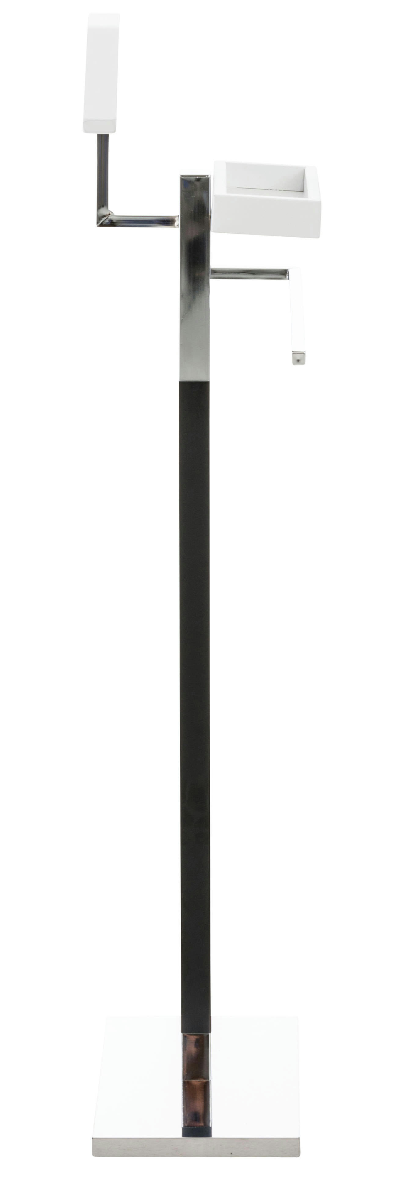 BRAY - Valet de chambre avec cintre en métal Blanc