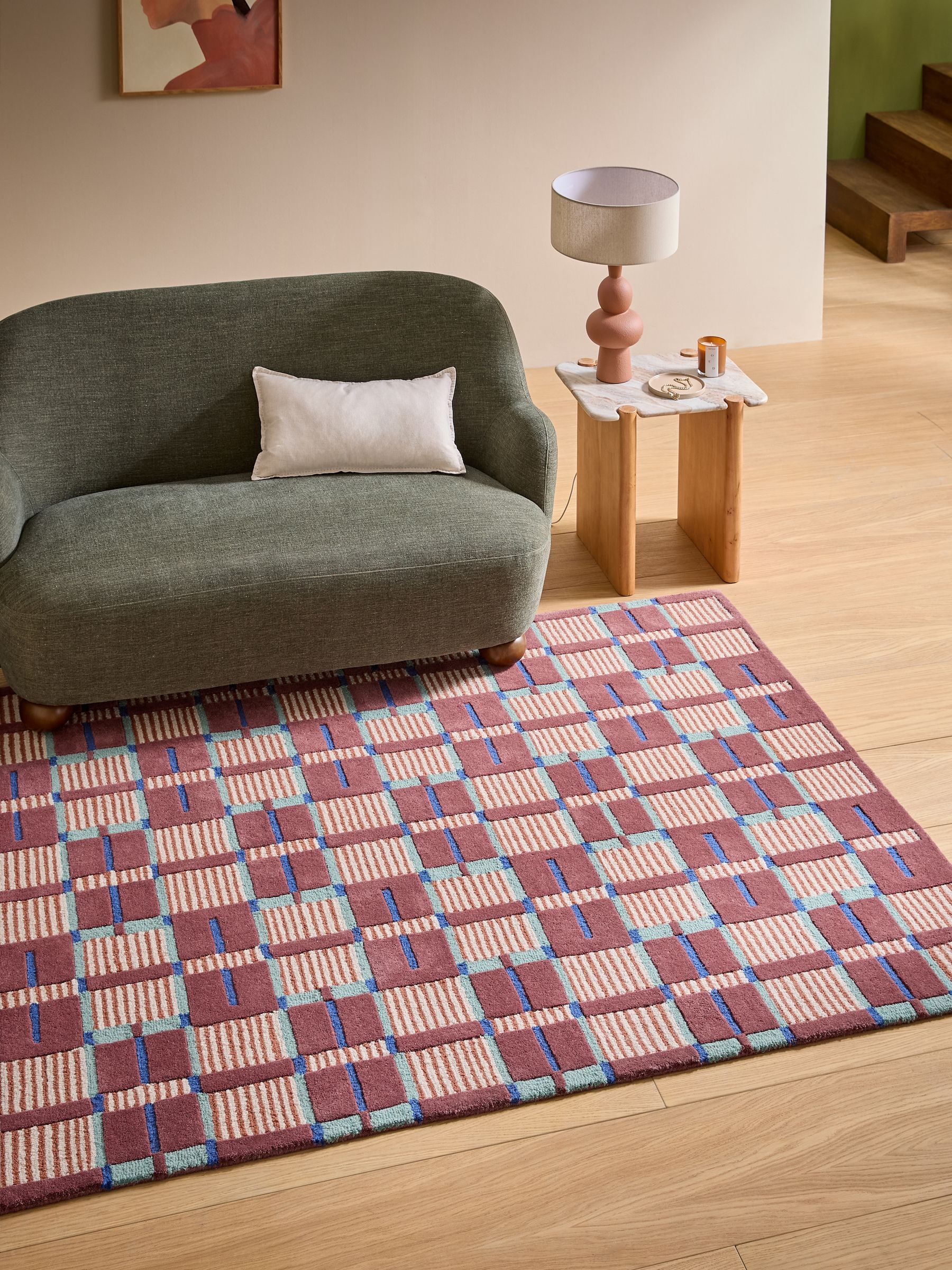 Liesel Wool Tufted Rug in Multi