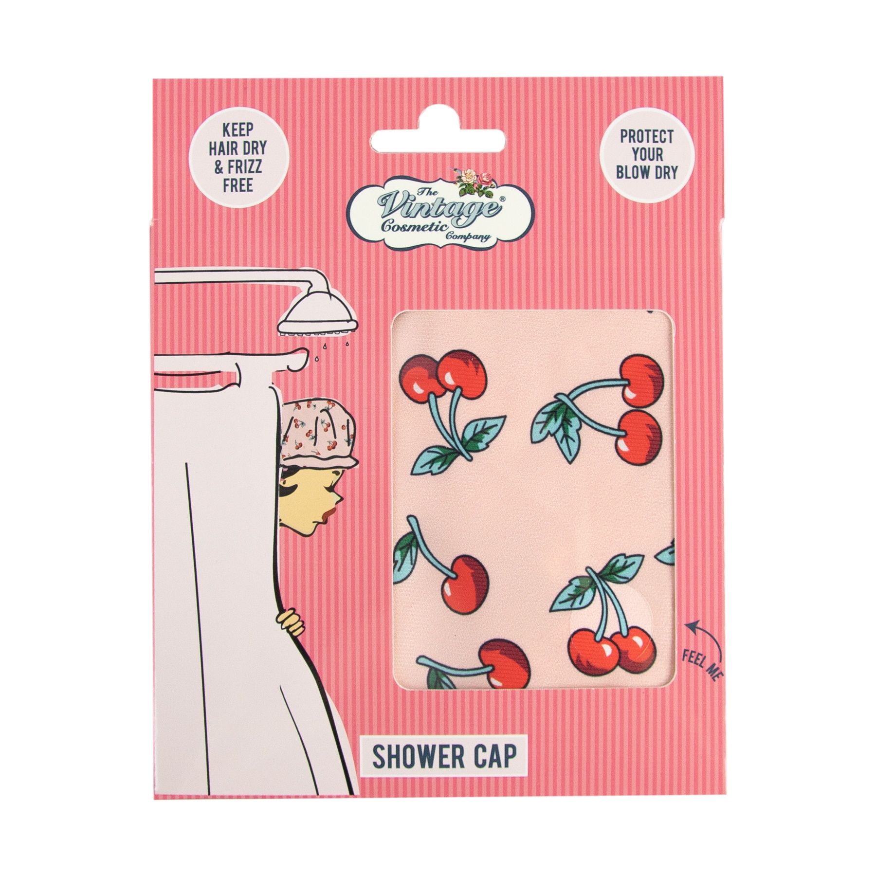 The Vintage Cosmetic Company Cherry Elasticated Shower Cap