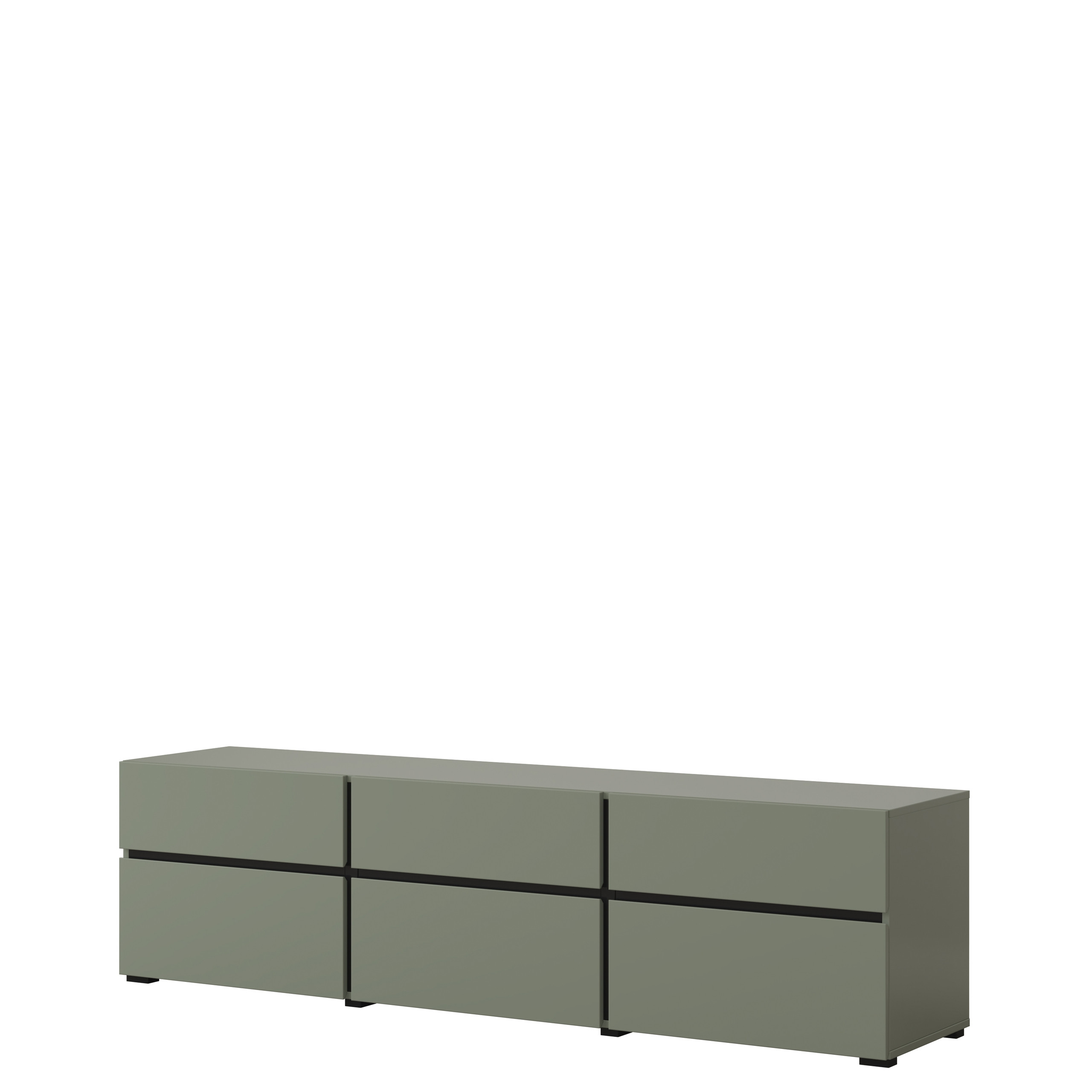 Szafka RTV 180 cm z szufladami CROSS zielony