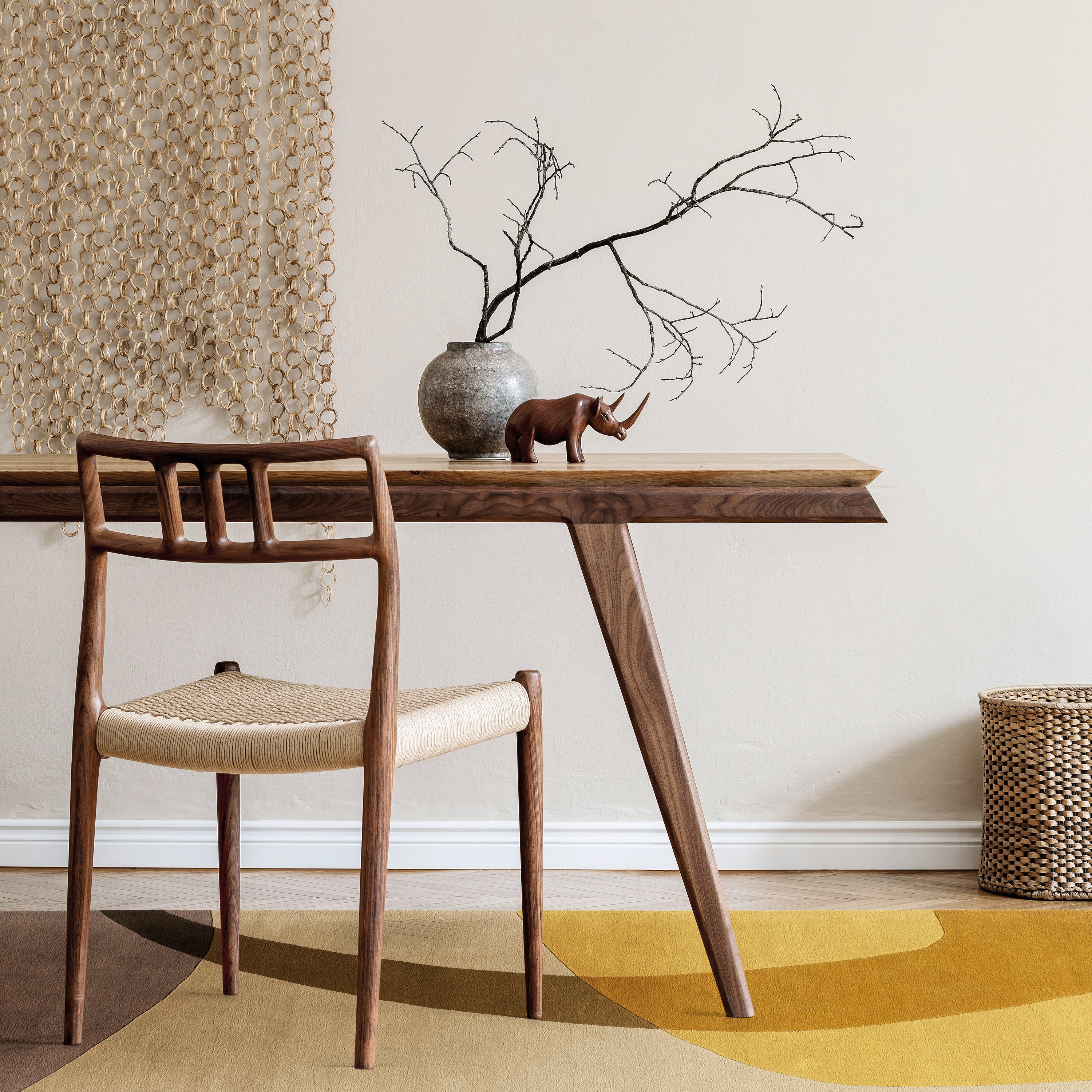 Acsento Corte Vloerkleed 160 x 230 cm - Yellow