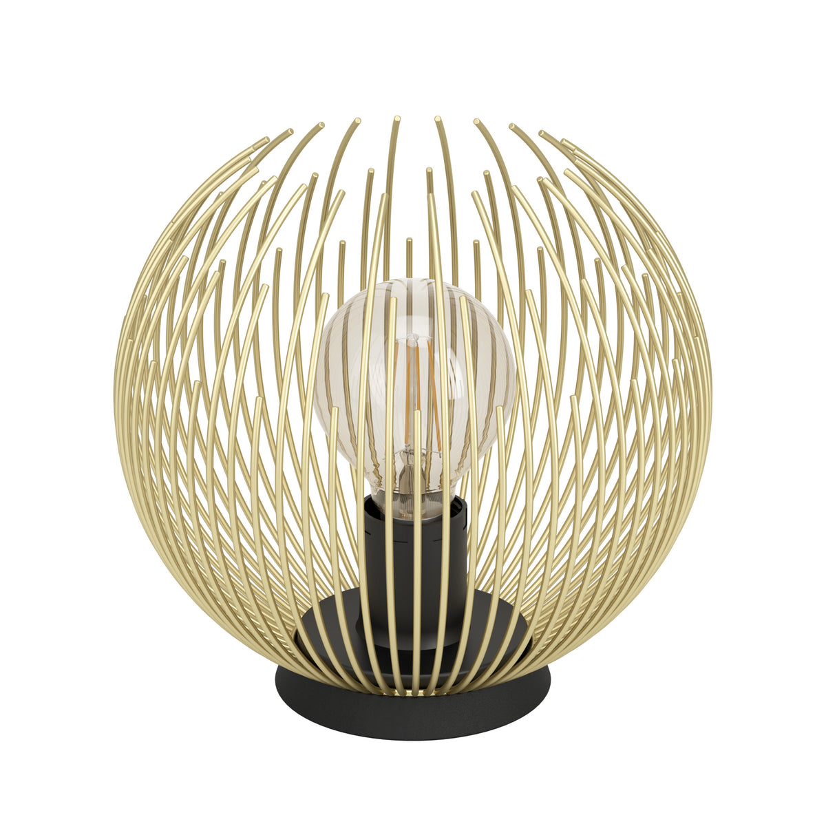 EGLO tafellamp Venezuela - e27 - 22,5 cm - zwart, goud
