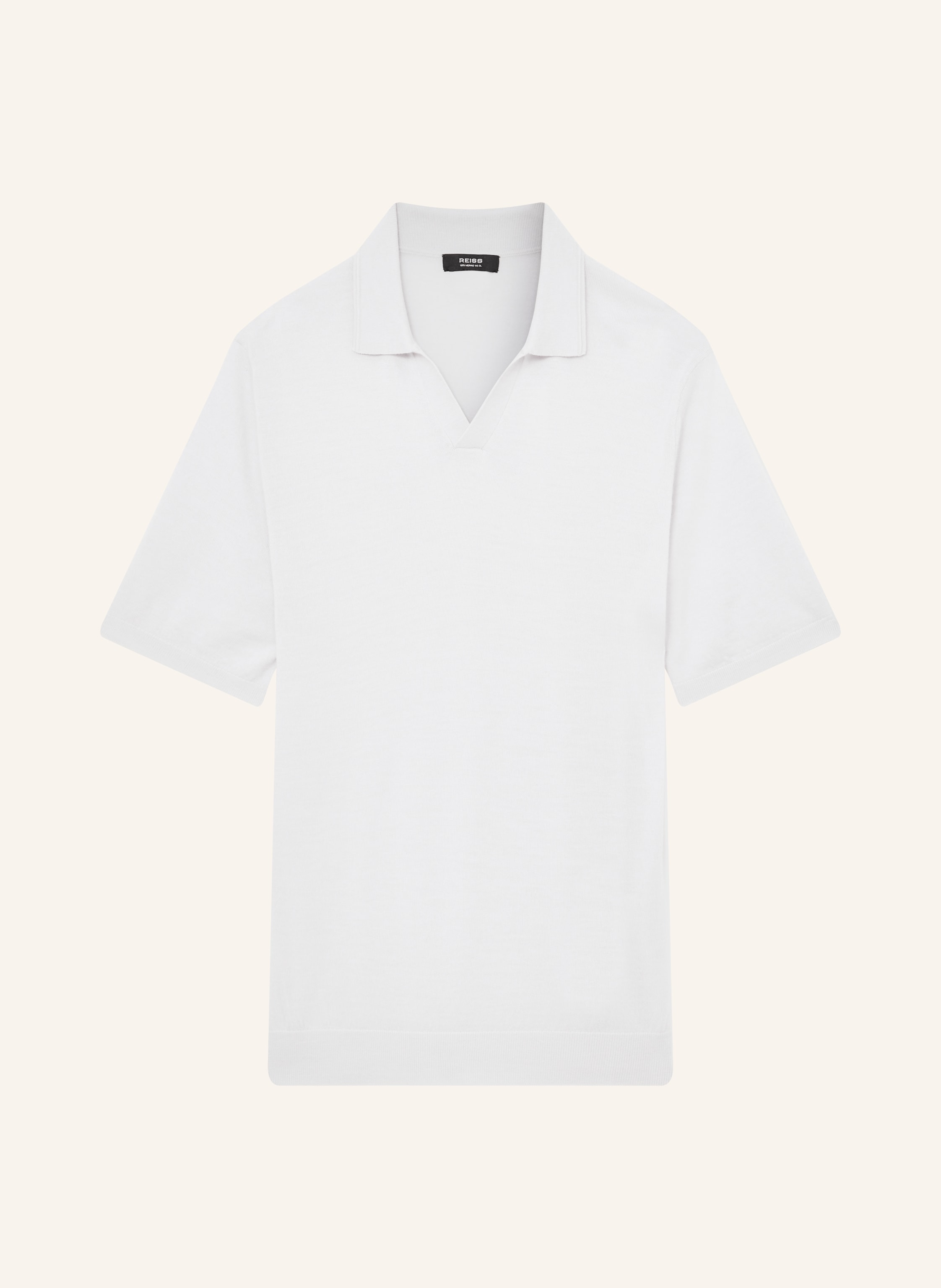 REISS Strick-Poloshirt DUCHIE aus Merinowolle