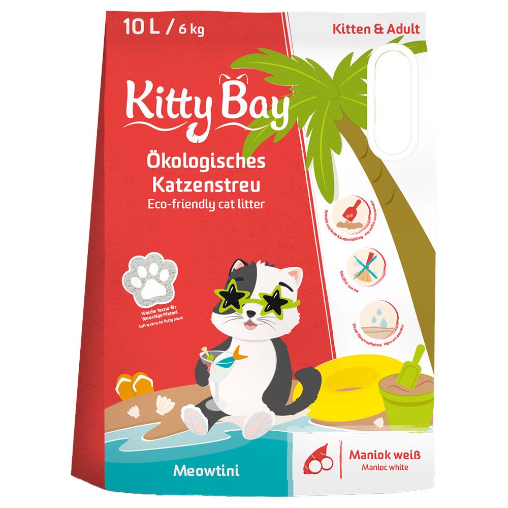 KittyBay Ecological Meowtini Cat Litter White Cassava