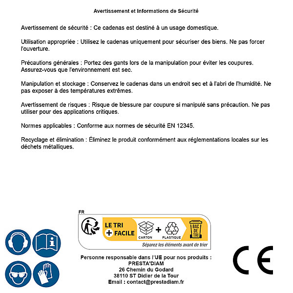 Cadenas en Acier à Anse Protégée 70 mm - Sécurisé et Durable - Protection Optimale pour Vos Biens - Silverline