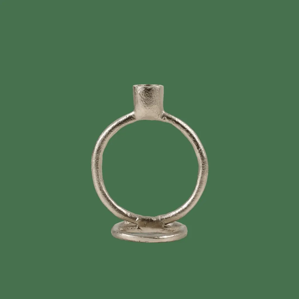 Bougeoirs^CASA RINGS Bougeoir Argent