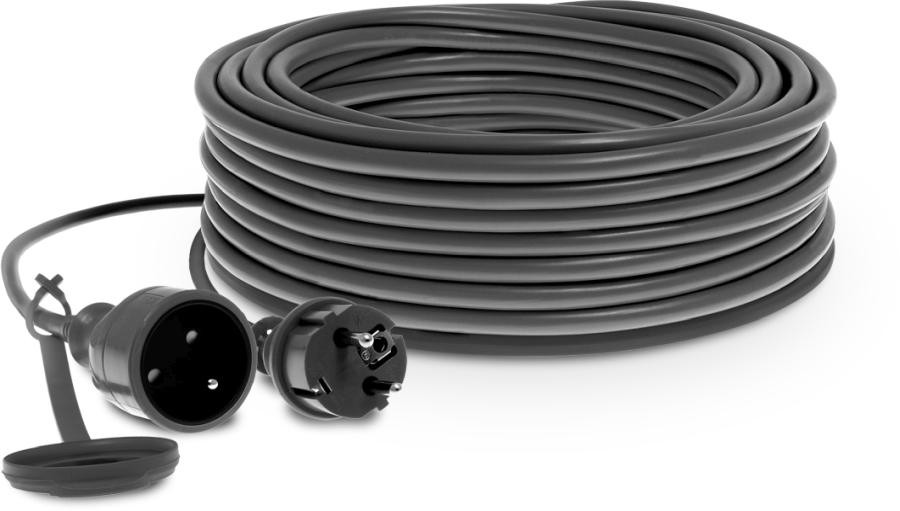 Przedłużacz jednogniazdowy 10m, IP44 , 16A , 3680 W , H05RR-F , 3X1,5mm2 STALCO S-46620
