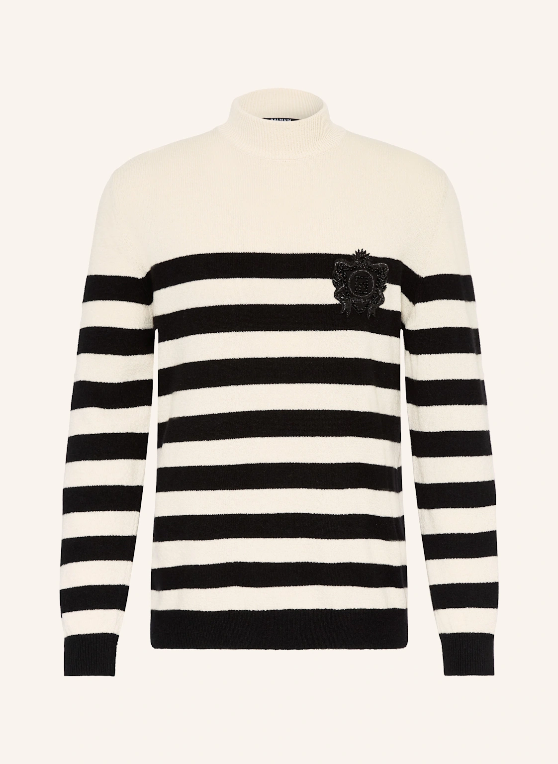 BALMAIN Pullover mit Schmucksteinen