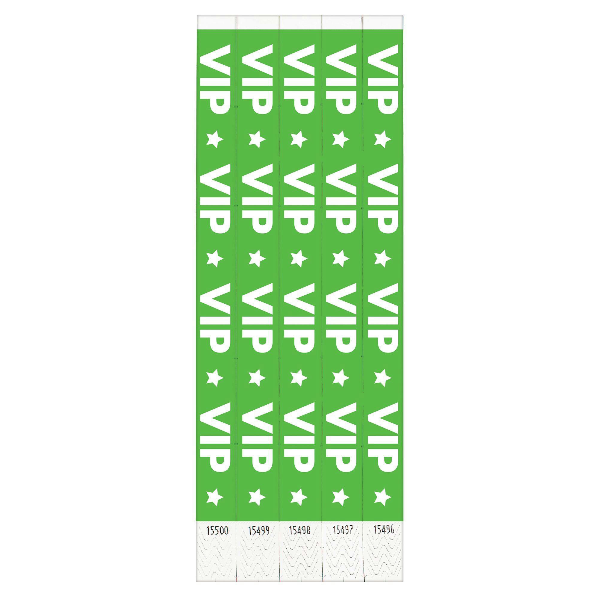 VIP Star Waterproof Wristbands, 500-pk