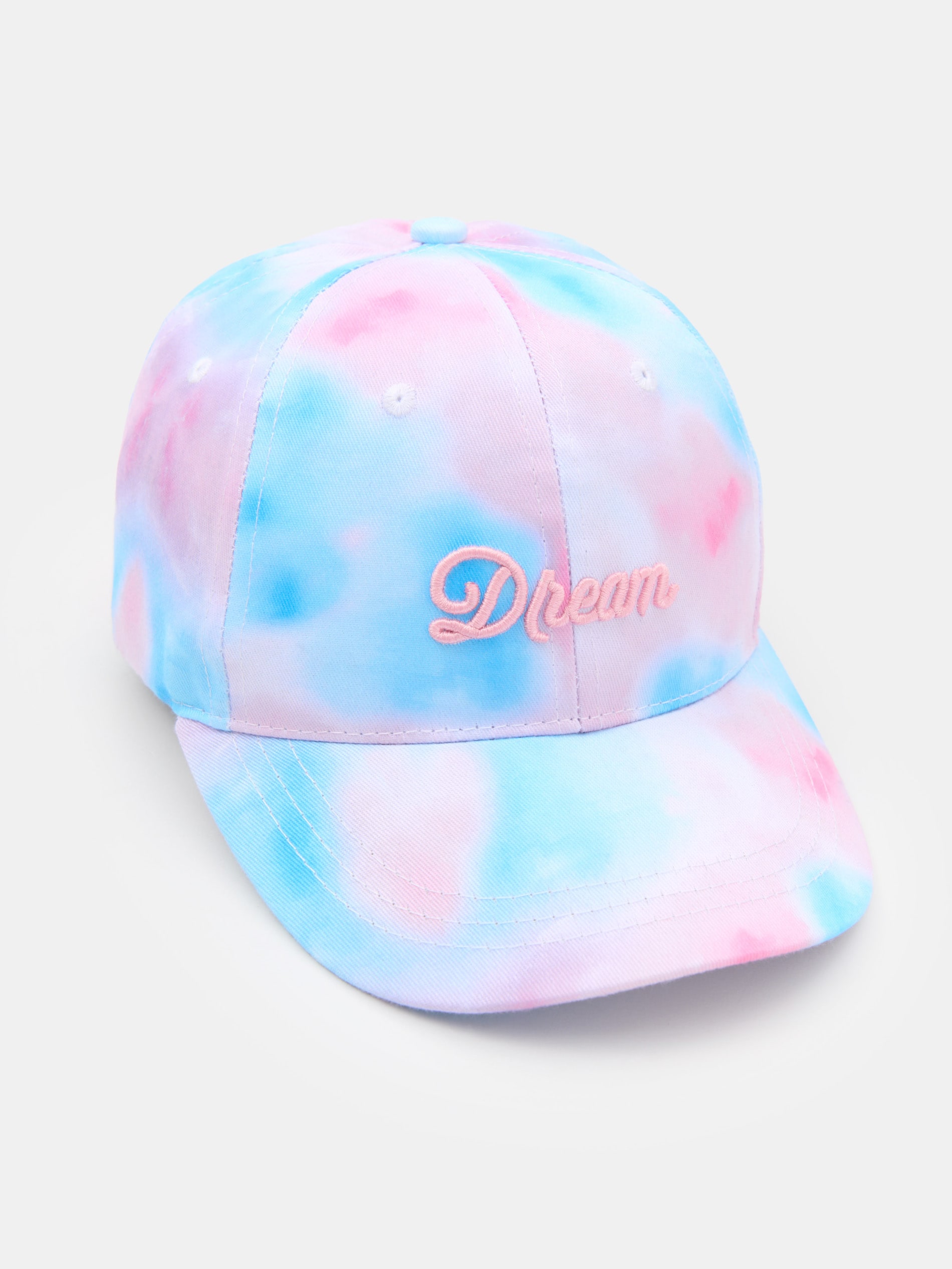 Czapka z daszkiem z haftowanym napisem Dream