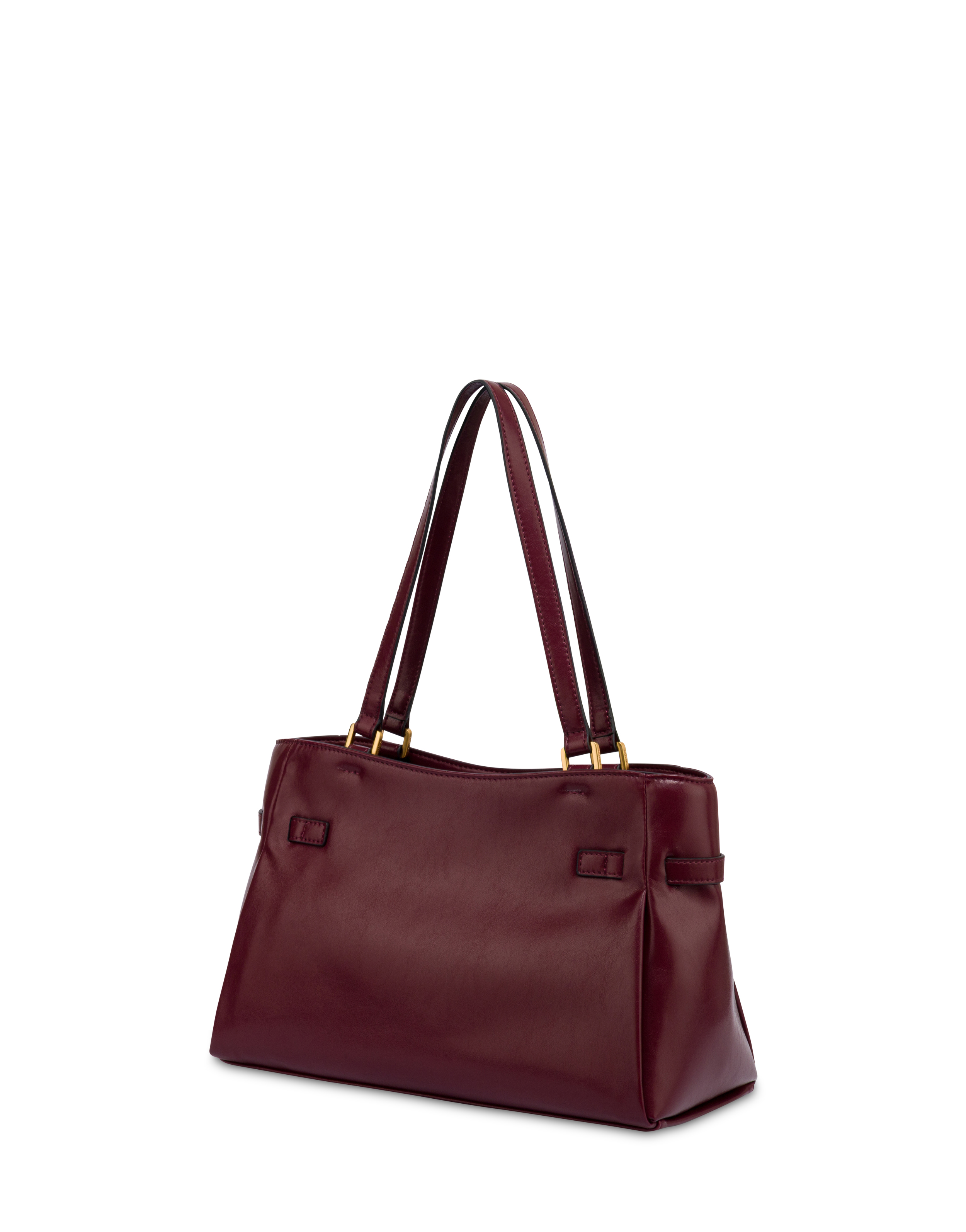 Borsa A Spalla Horizon In Lux Plain Pu Burgundy