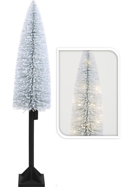 Świetlna ozdoba świąteczna ośnieżona choinka LED 120 cm