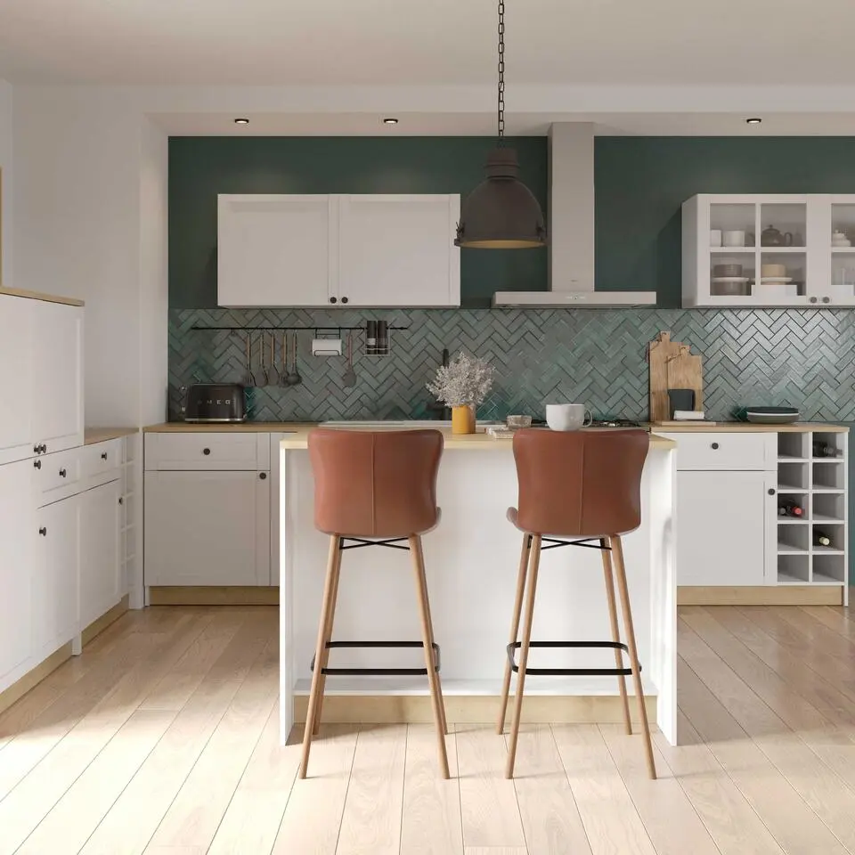 Bovenkast Cottage - 120x37x55cm - 2 deuren - wit