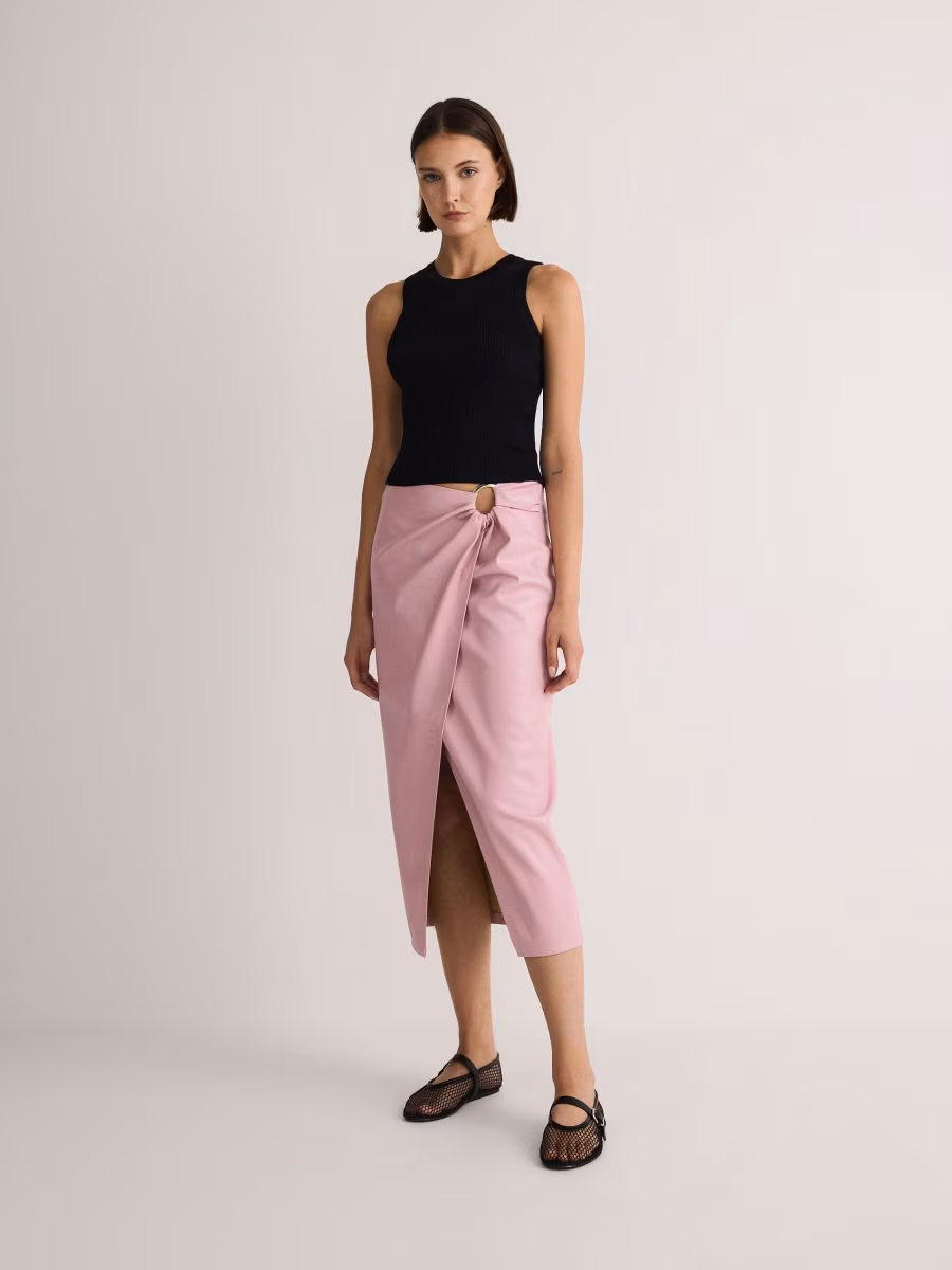 Faux Leather Skirt