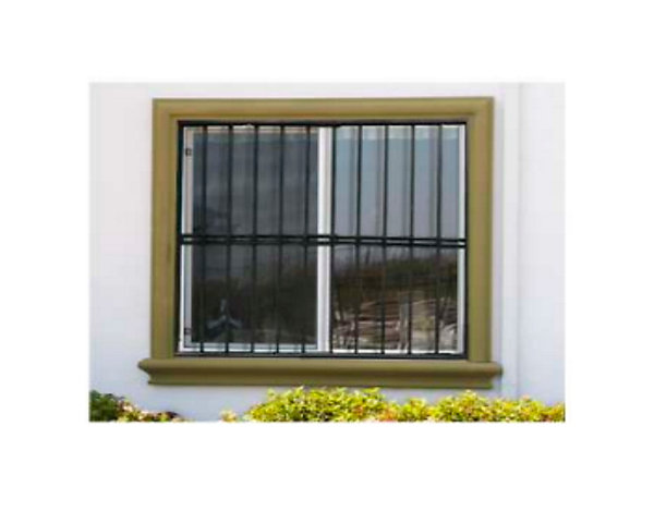 Grille de défense réglable pour fenêtre (largeur et hauteur) de 55x55 cm à 100x100 cm noir