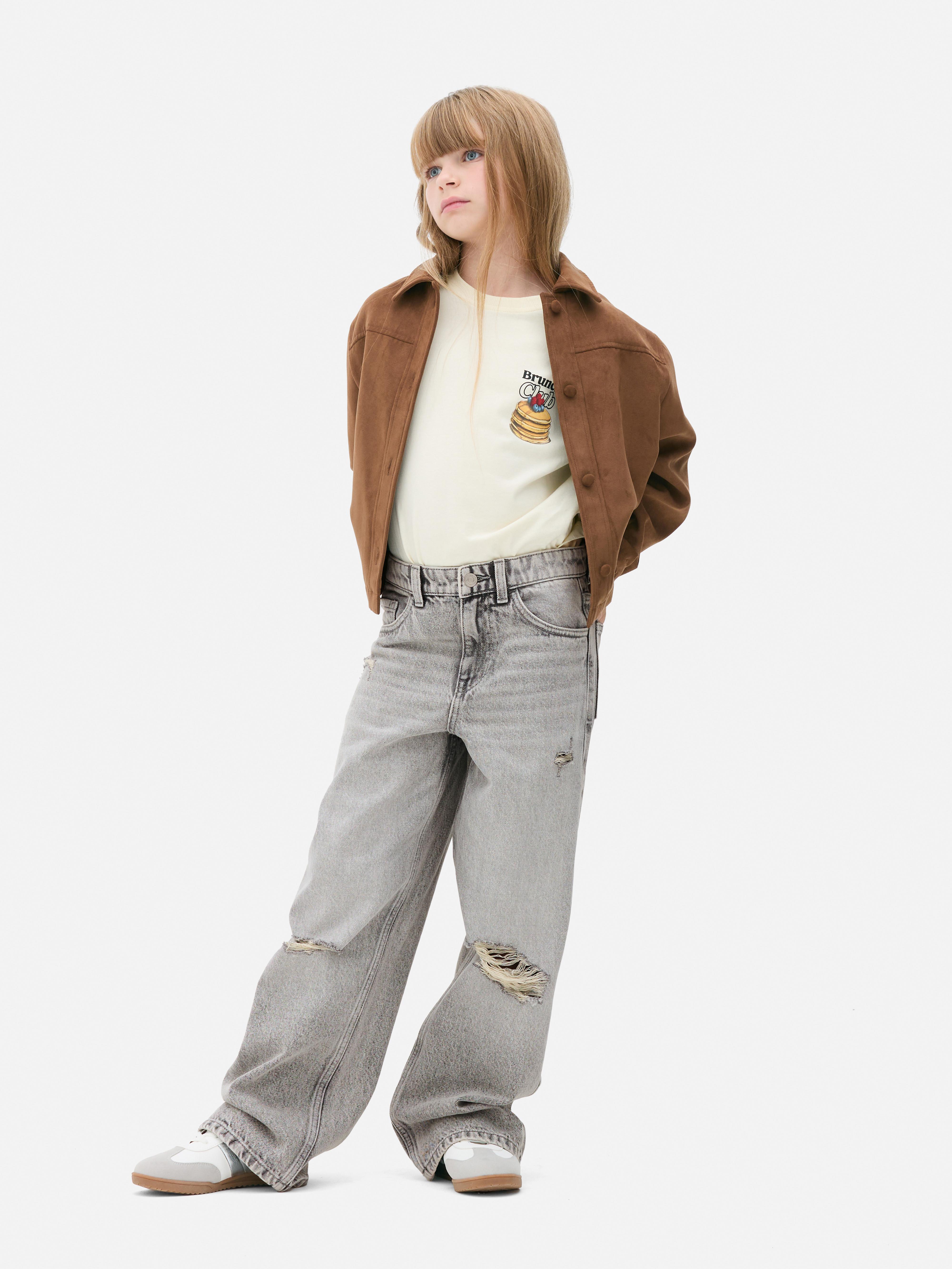 7-15yrs | Wide Leg Jeans
