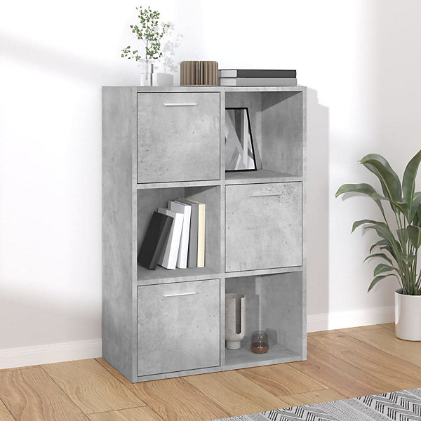 Armoire de rangement Gris béton 60x29,5x90 cm Bois d'ingénierie vidaXL