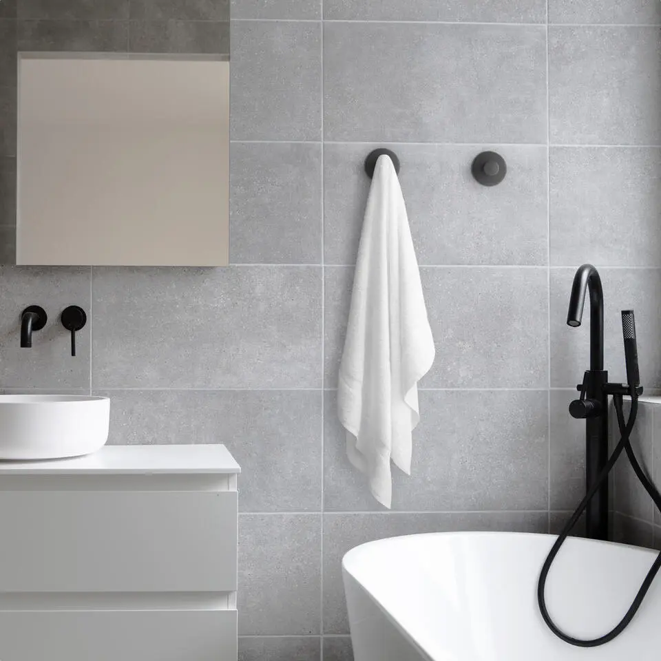 XIVADA Handdoekhaakjes Giro - Inclusief montageset - Zwart - 2 stuks