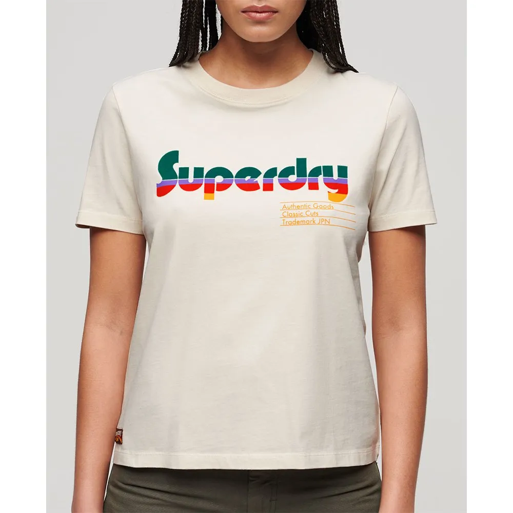 Superdry Retro Flock Relaxed short sleeve T-shirt