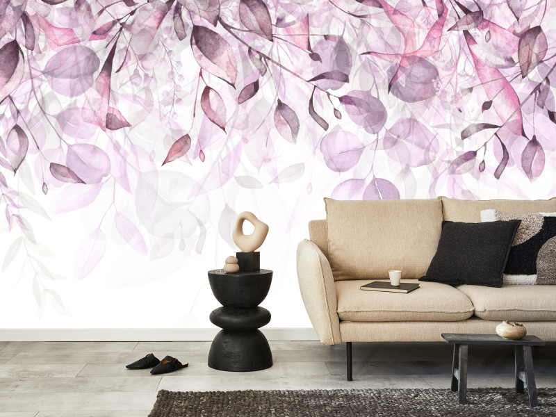 Fototapeta Akwarelowe Liście 100x70cm