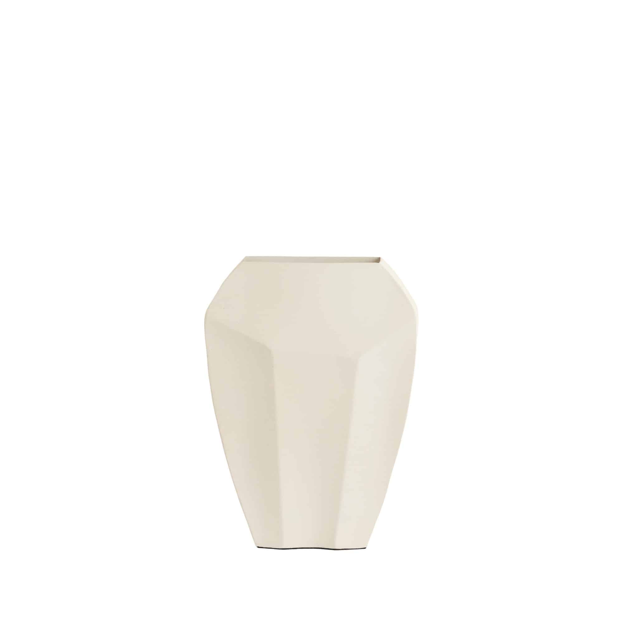 Light & Living vaas Cordoba - wit - 25x11x34cm