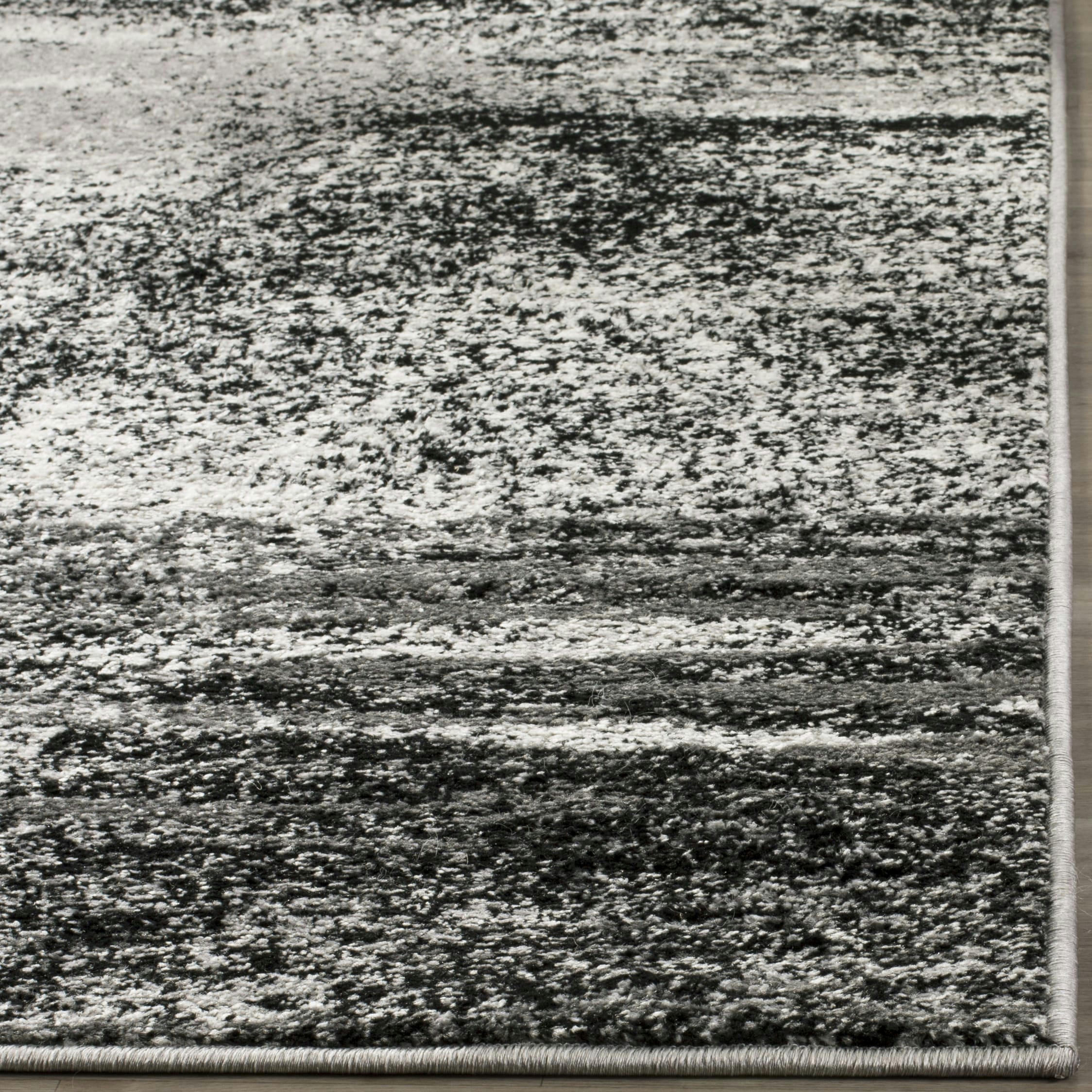 ADIRONDACK - Tapis de salon interieur en argent & multicolore, 91 x 152 cm