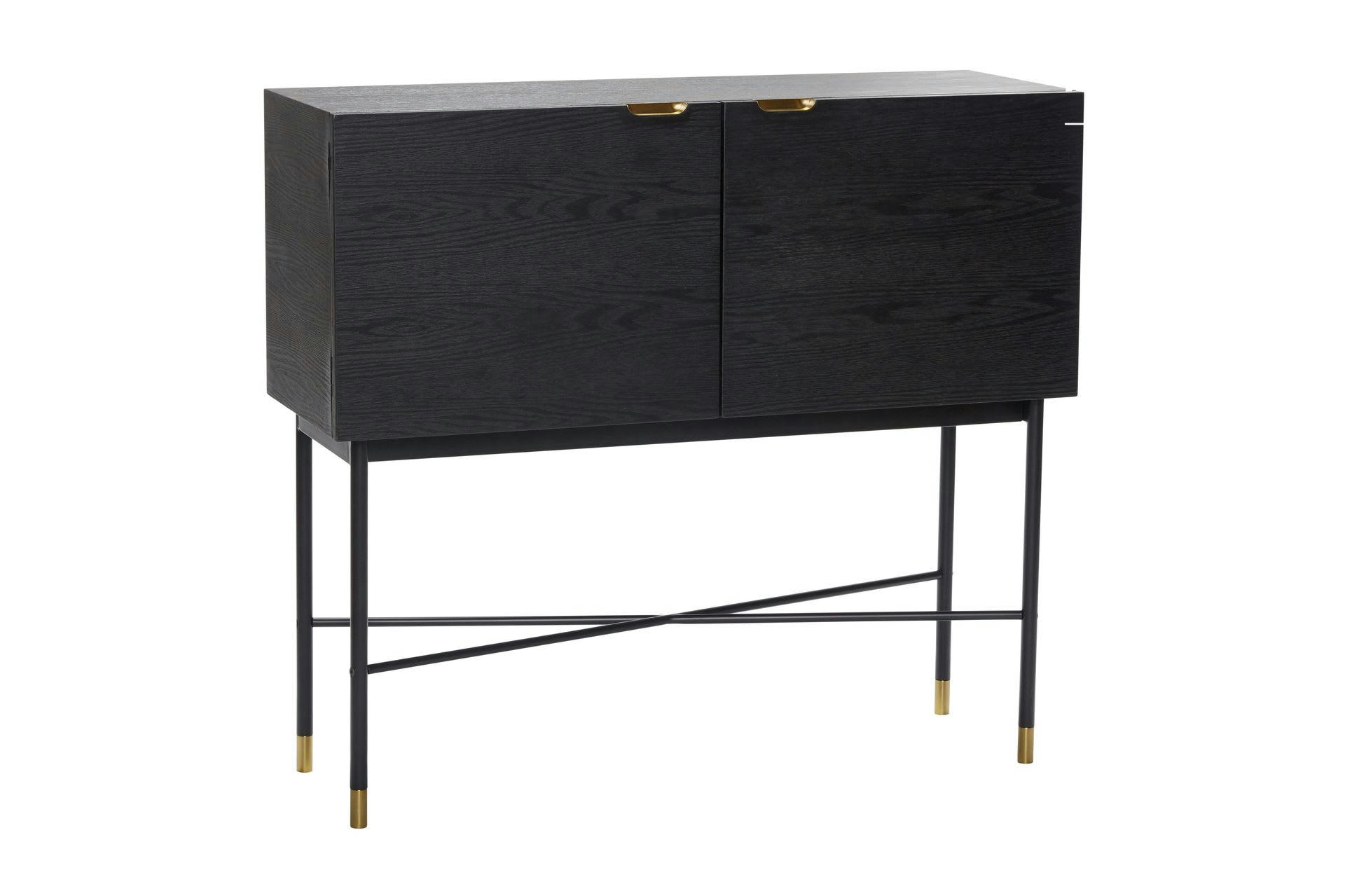 NORM - Commode en frêne FSC noir et laiton