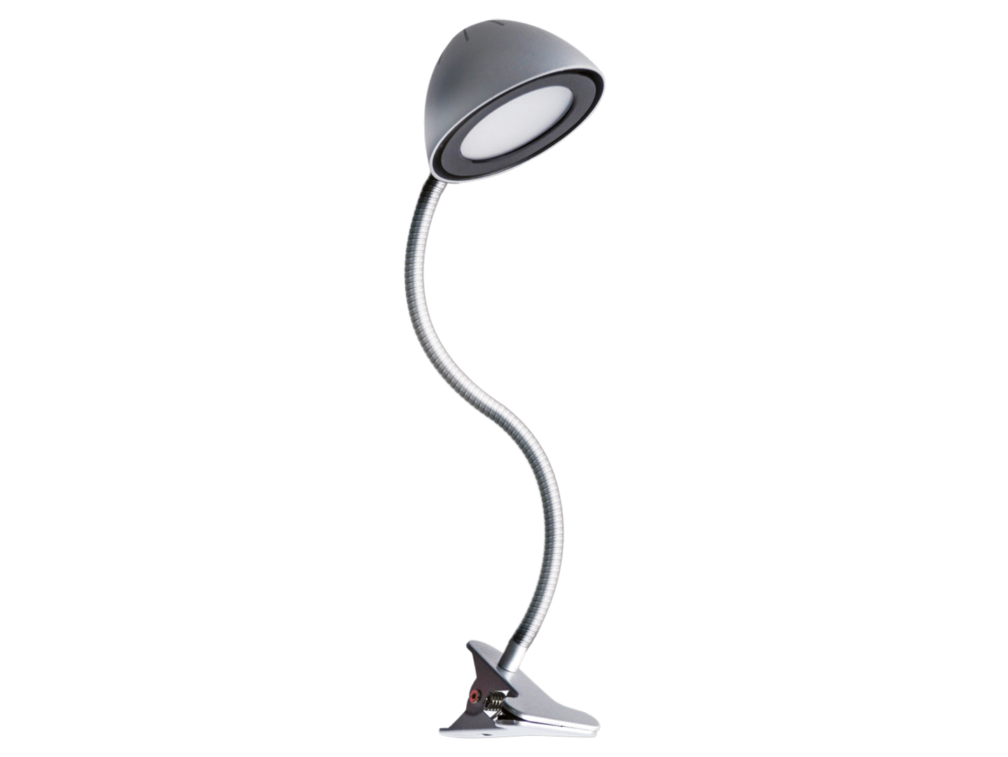 Lampka biurkowa Roni LED stalowa srebrna
