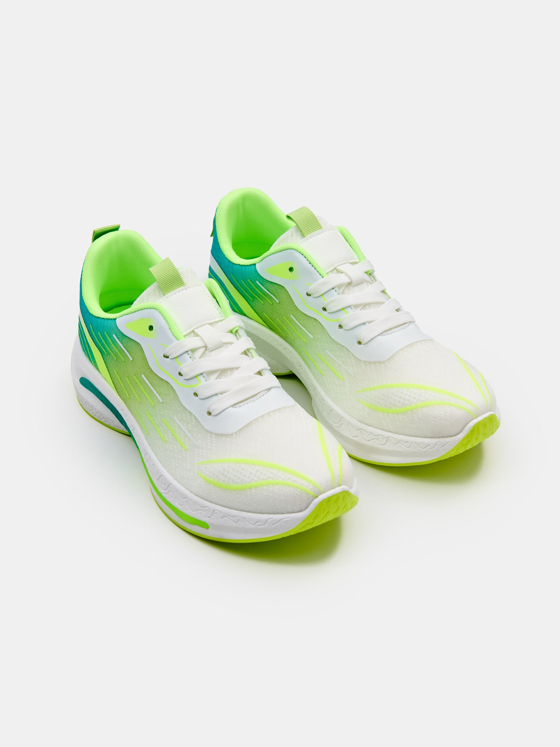 Neonowe sneakersy sportowe