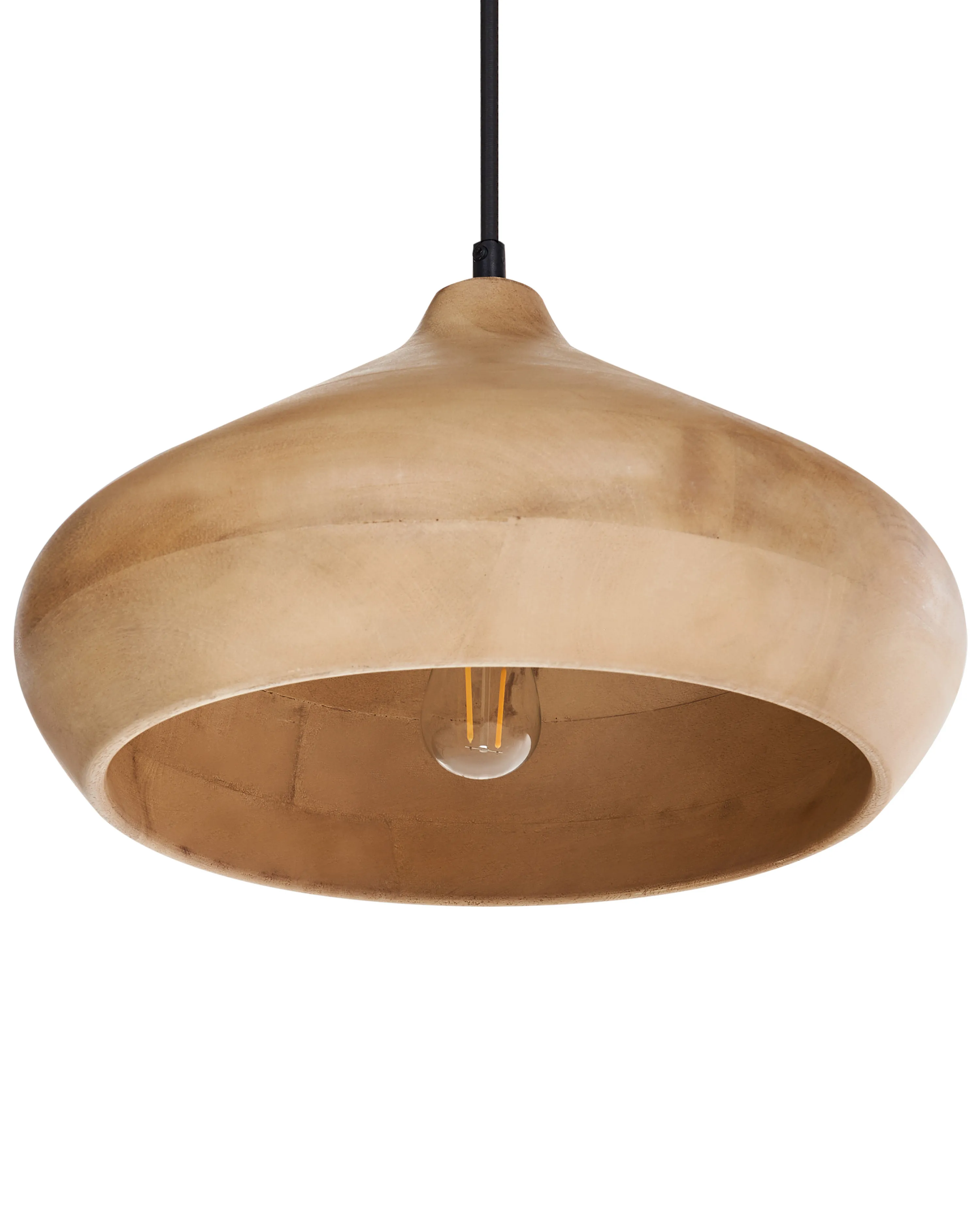 Pendant Lamp RAWI Mango Wood Light Brown