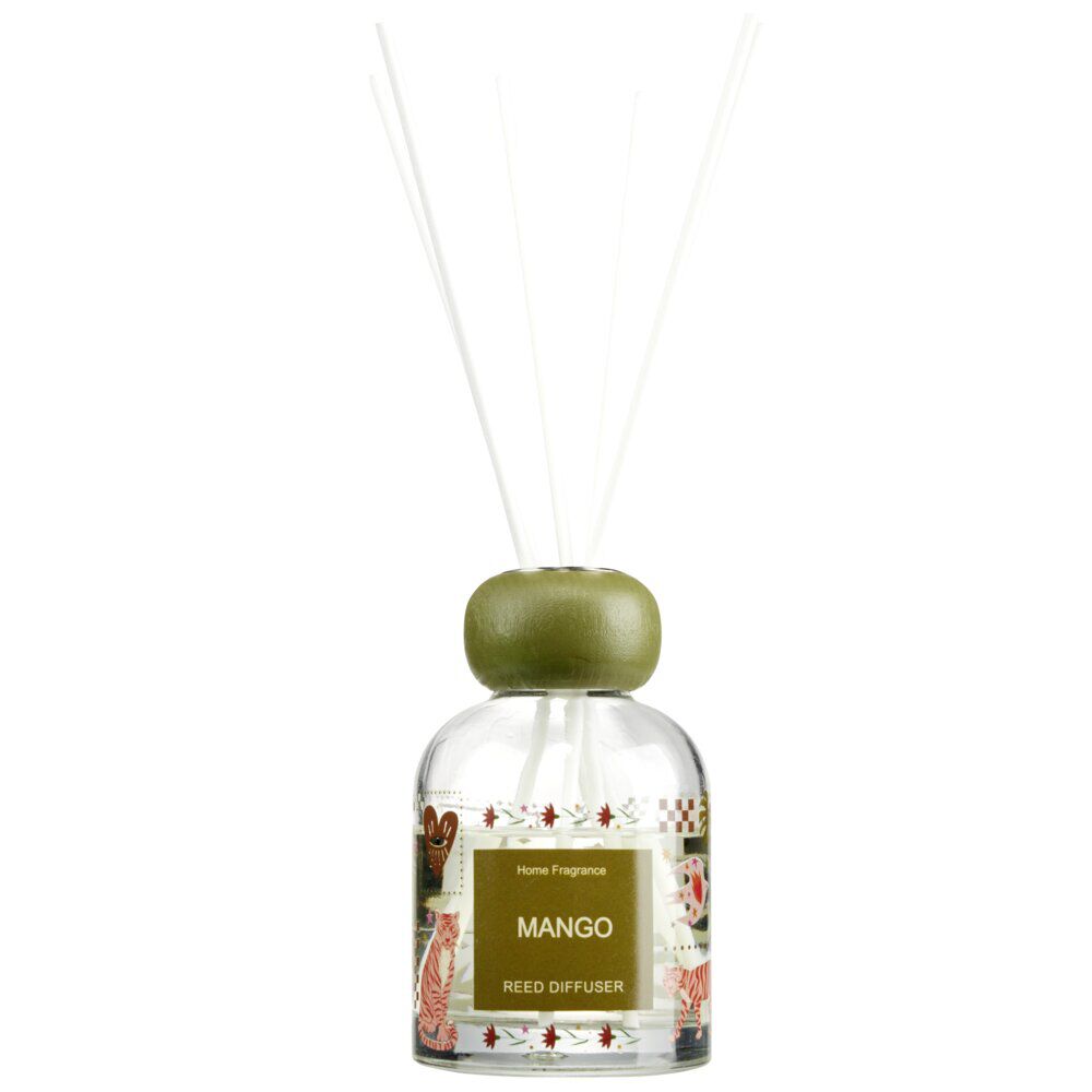 Diffuseur de parfum capillaire 100ml en verre Ø6xH10cm (3 modèles)