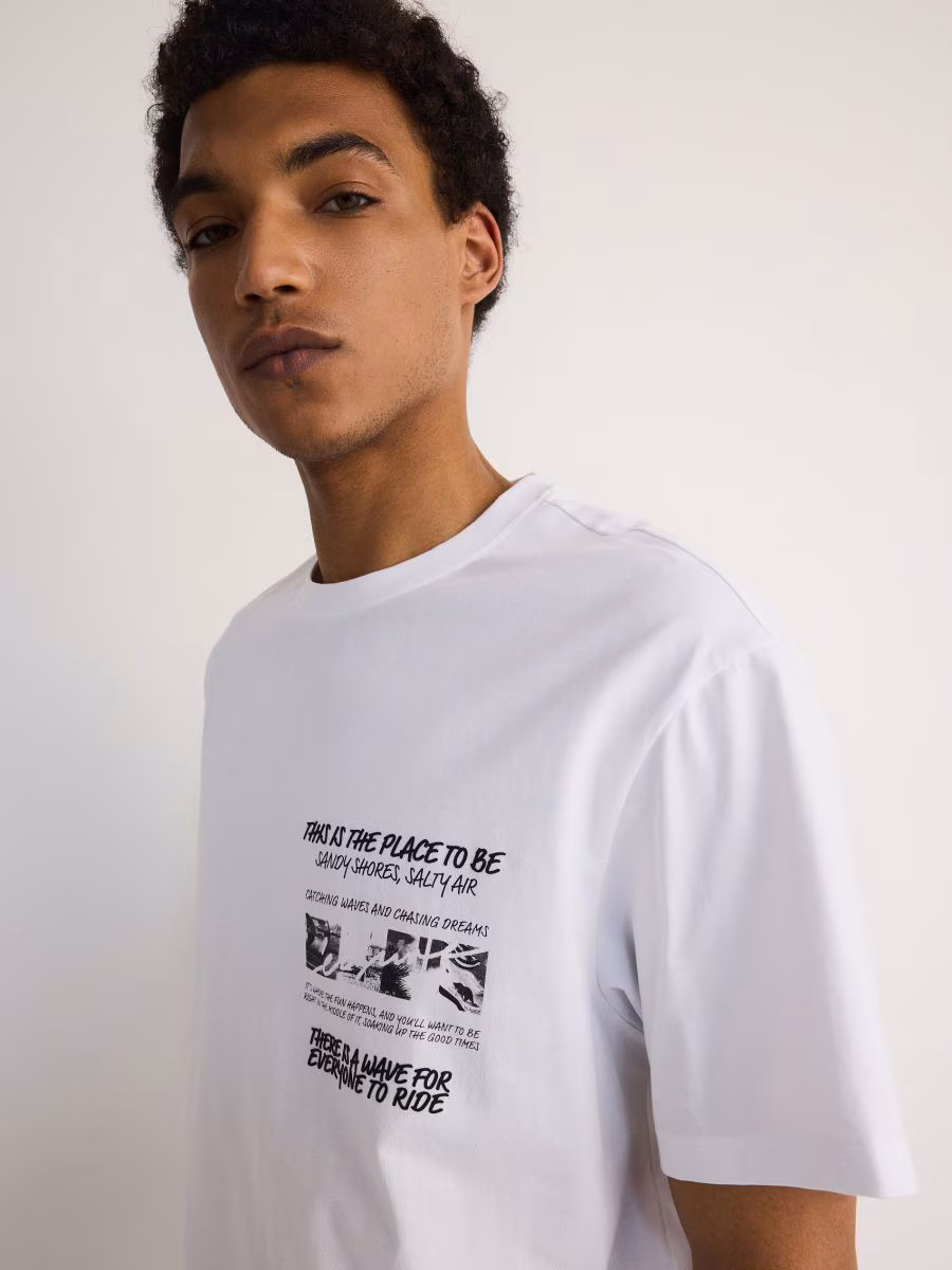 Boxy T-Shirt With Print