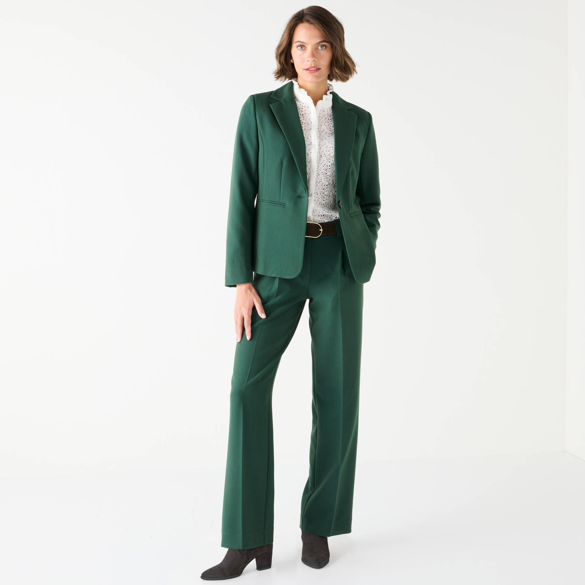 Veste blazer fluide, manches longues
