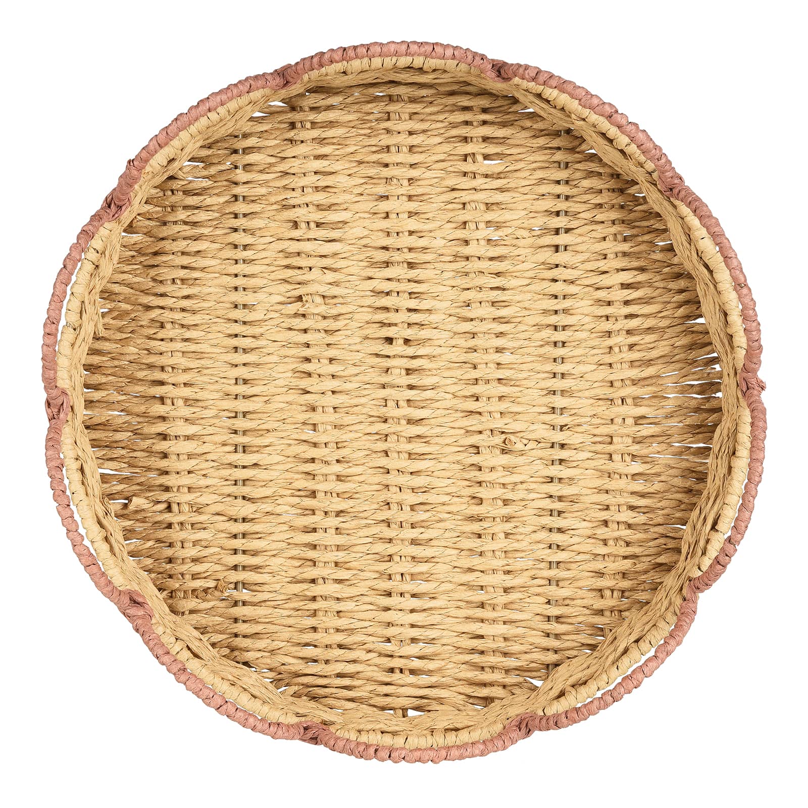 Deko-Tablett Rosa, ⌀ 30 cm, H 80 mm