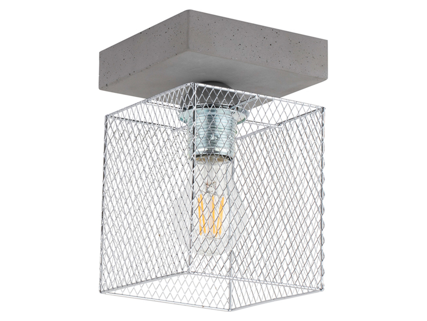 Lampa sufitowa Gittan betonowa szara