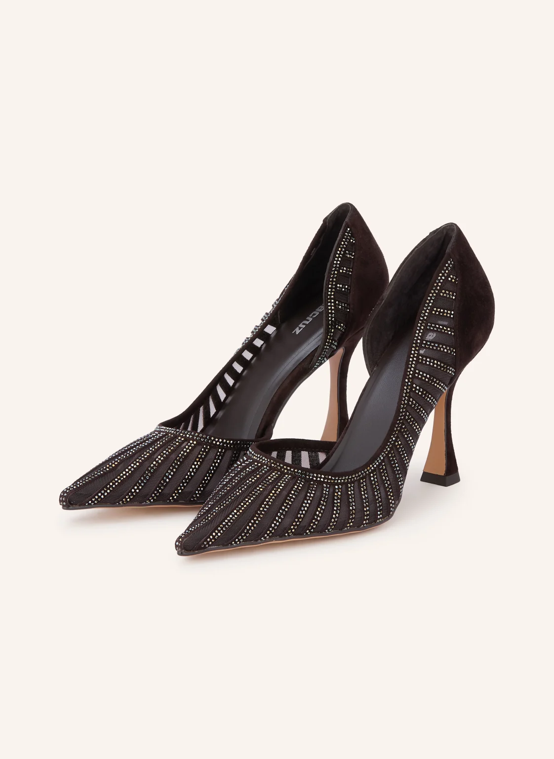 Lola Cruz Pumps mit Schmucksteinen