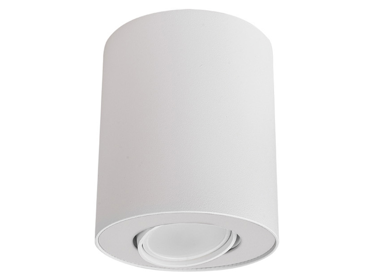 Plafon Set 10 cm stalowy biały