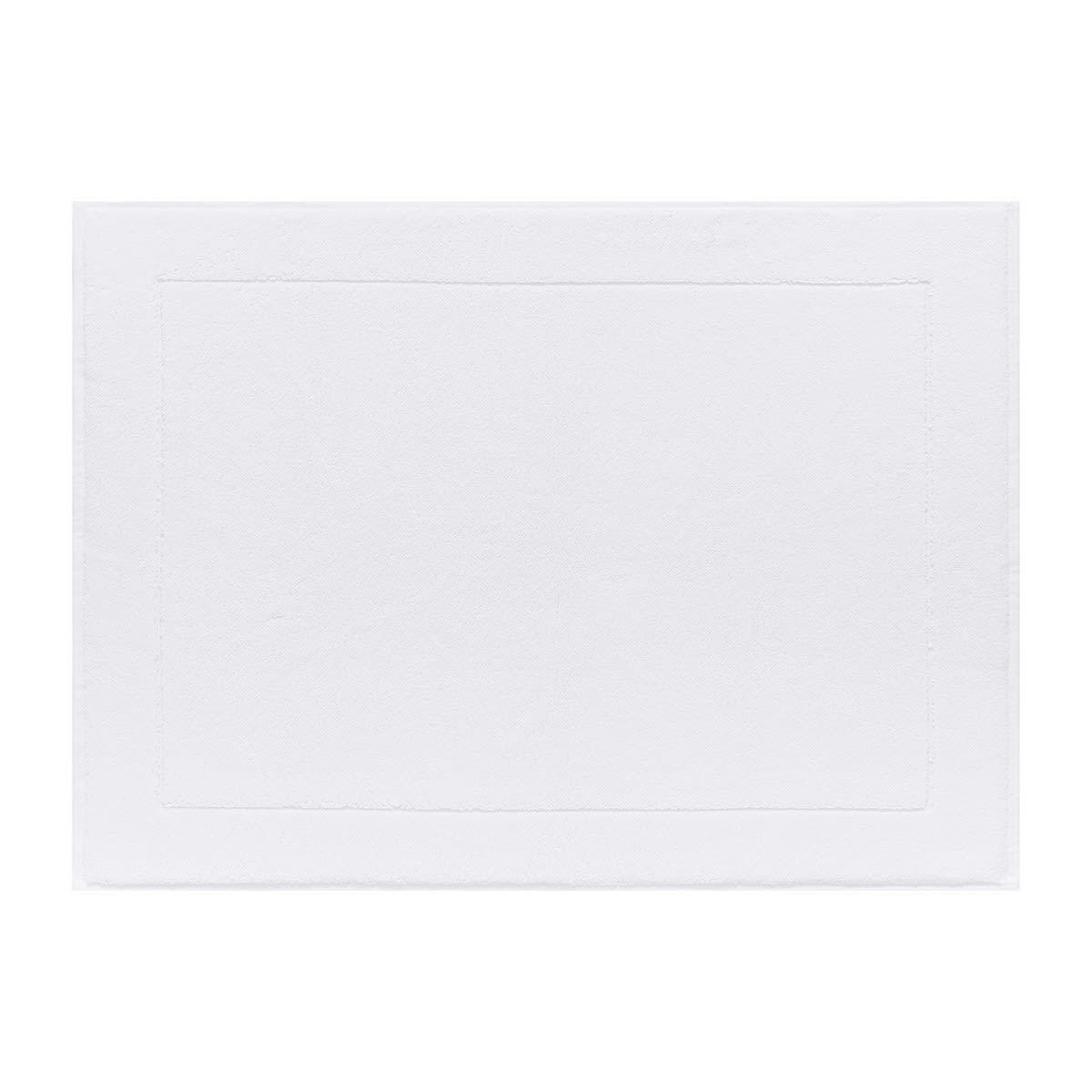 CARESSE - Tapis de bain en coton blanc 60 x 80