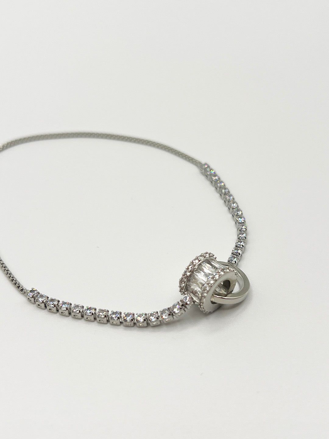 SVNX Double Ring Diamante Bracelet - Gift Boxed