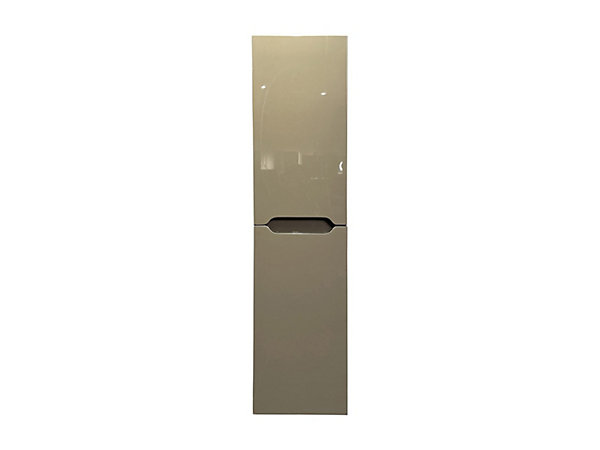 Colonne de salle de bain suspendue - Taupe - L30 x l30 x 120 cm - STEFANIE