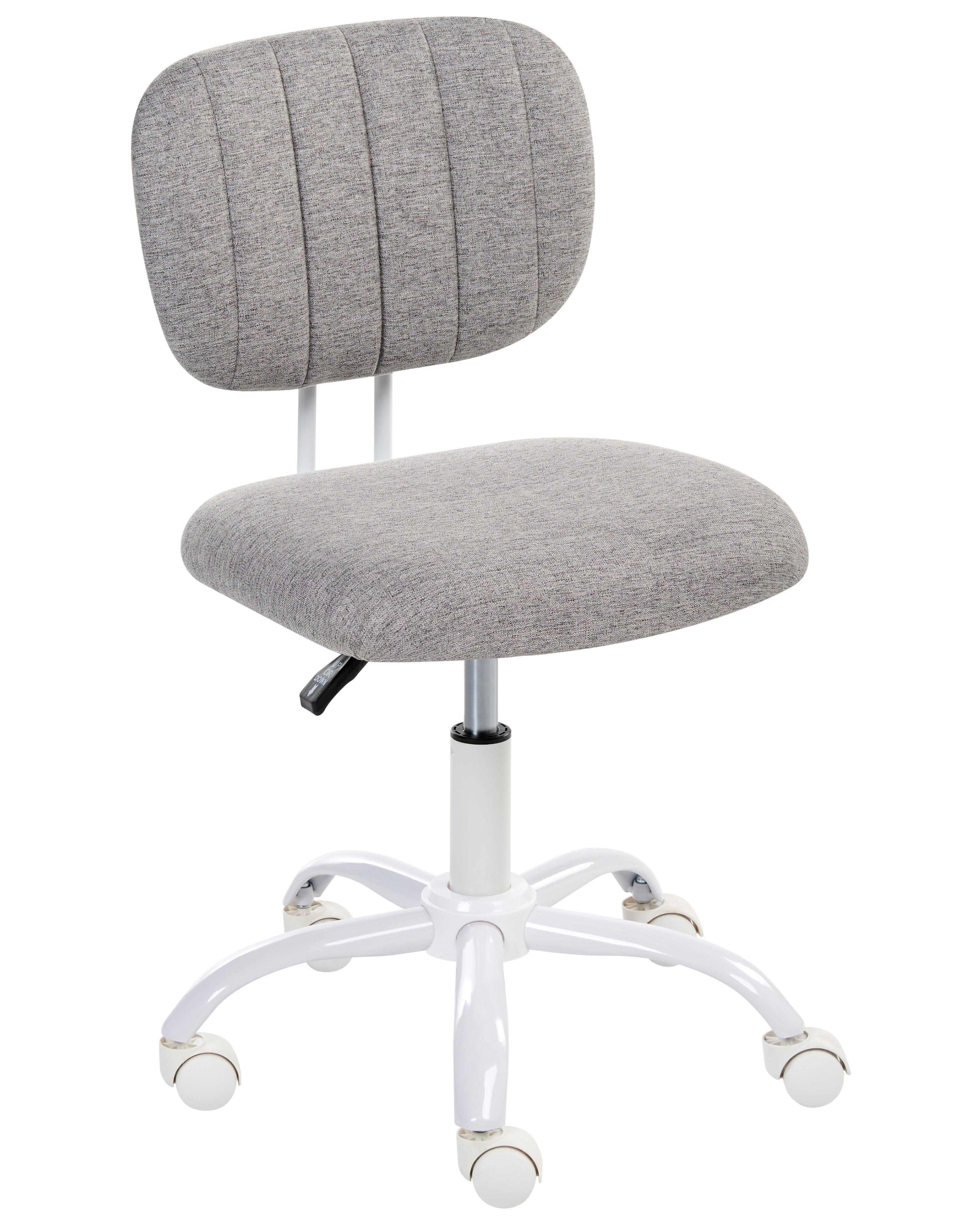 Desk Chair BUBBLY Fabric Light Grey