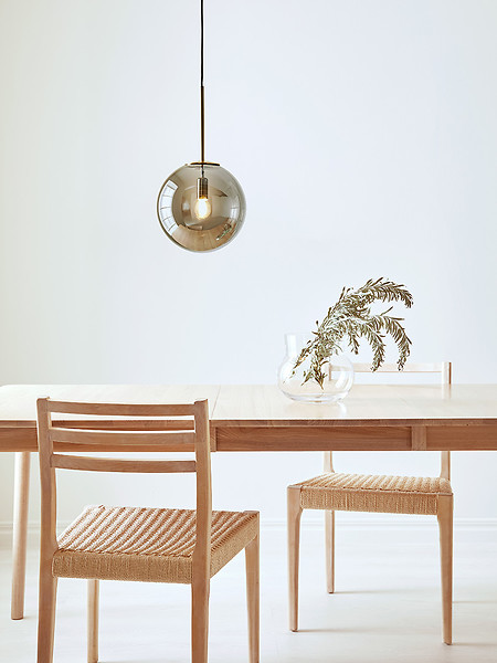 Lampa wisząca Dione szklana czarno-złota