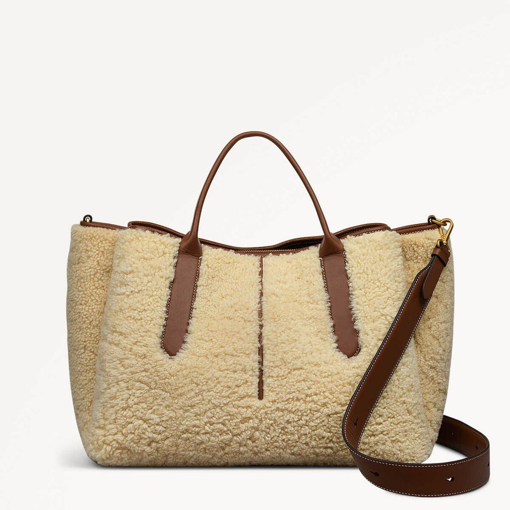 Hillgate Place - Shearling Large Open Top Grab Bag - RHD12110
