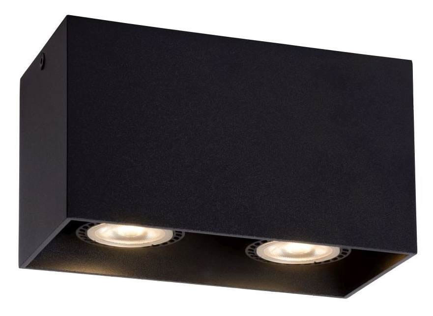 Spot prostokątny czarny BODI 2xGU10x50W wym:9,5x16,5x8,25cm IP20 Lucide