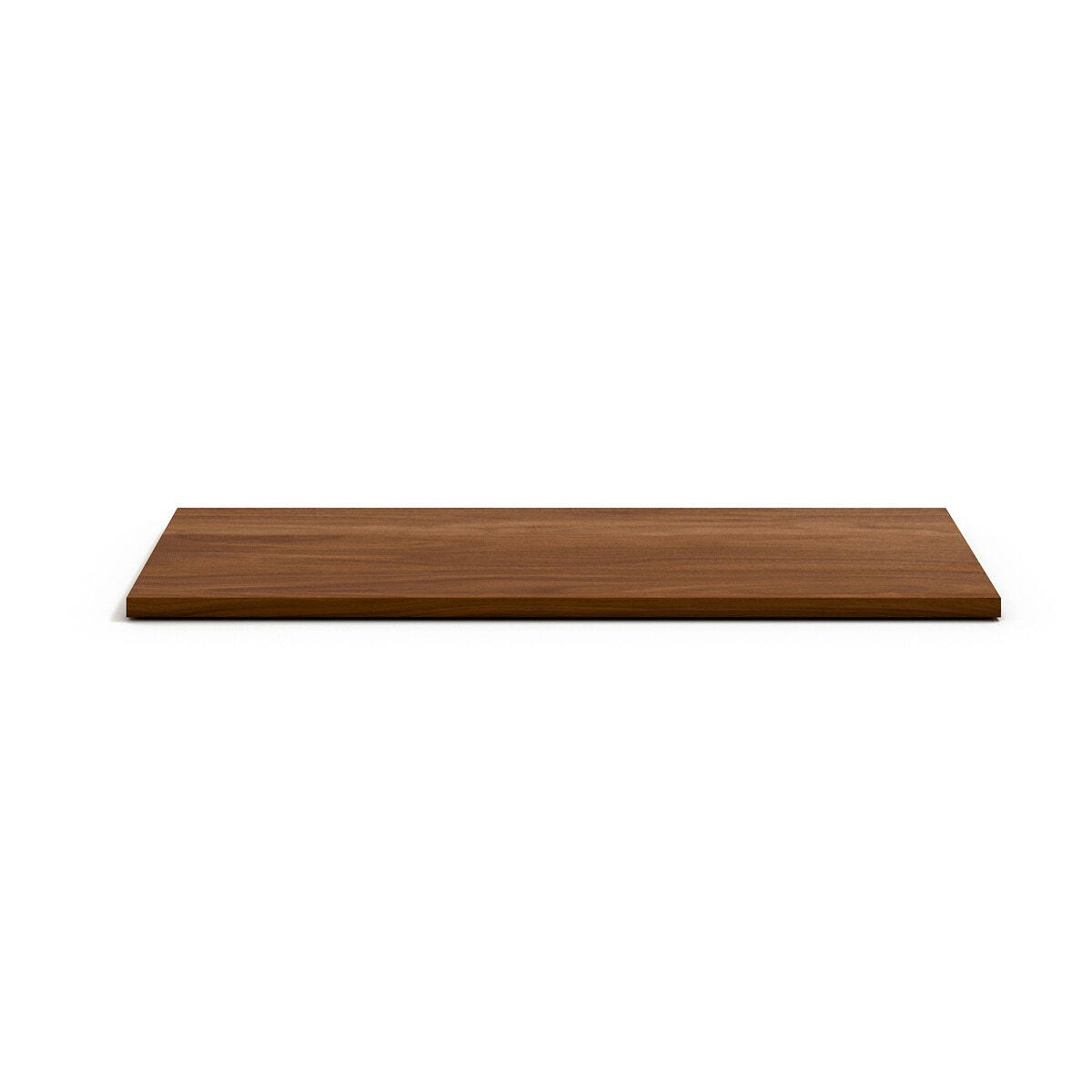 Lot de 2 étagères L110cm plaqué noyer, Johanez