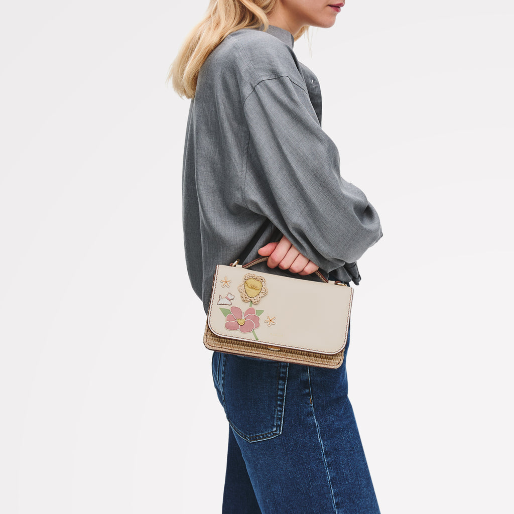 Spring Blooms - Medium Flapover Cross Body