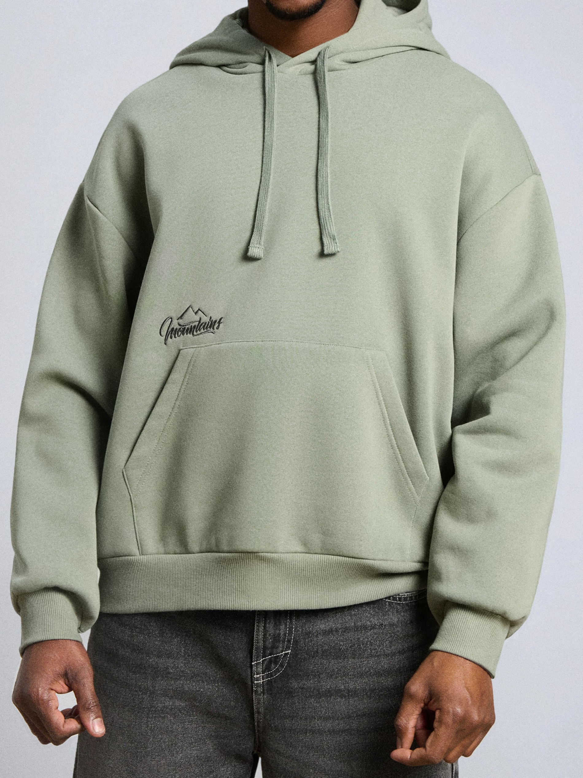 Bluza z kapturem Comfort Fit z haftem