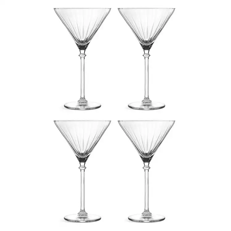Habitat Optic Set of 4 Martini Glasses